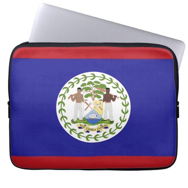 Funda Para Portátil Bandera de Belice (Frente)