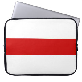 Funda Para Portátil Bandera de Bielorrusia (rojo y blanco)