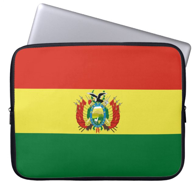 Funda Para Portátil Bandera de Bolivia (Frente)