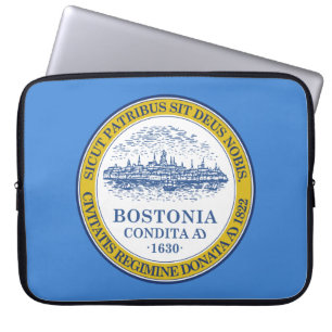 Funda Para Portátil Bandera de Boston (Massachusetts)