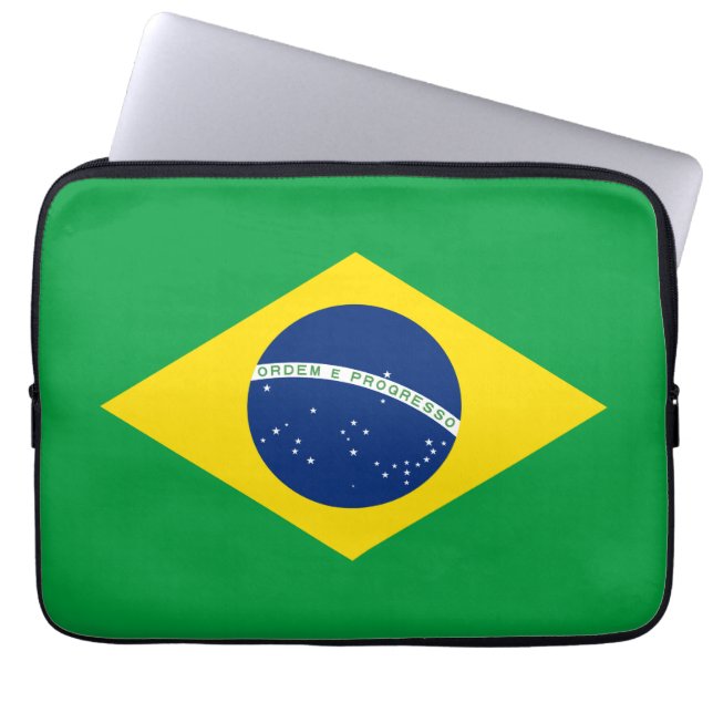 Funda Para Portátil Bandera de Brasil (Frente)