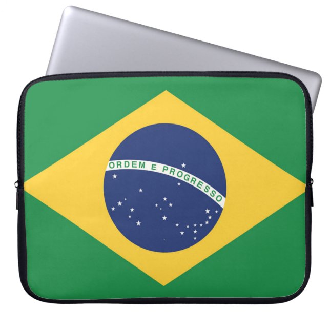 Funda Para Portátil Bandera de Brasil (Frente)