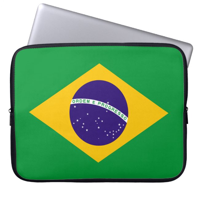 Funda Para Portátil Bandera de Brasil (Frente)