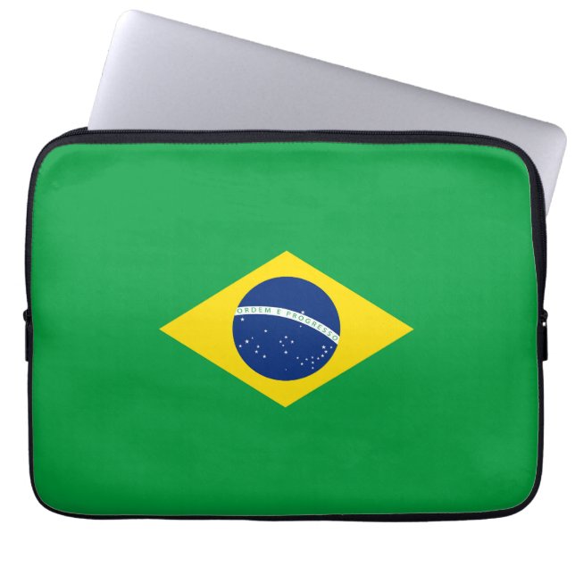 Funda Para Portátil Bandera de Brasil (Frente)