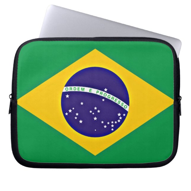 Funda Para Portátil Bandera de Brasil (Frente)