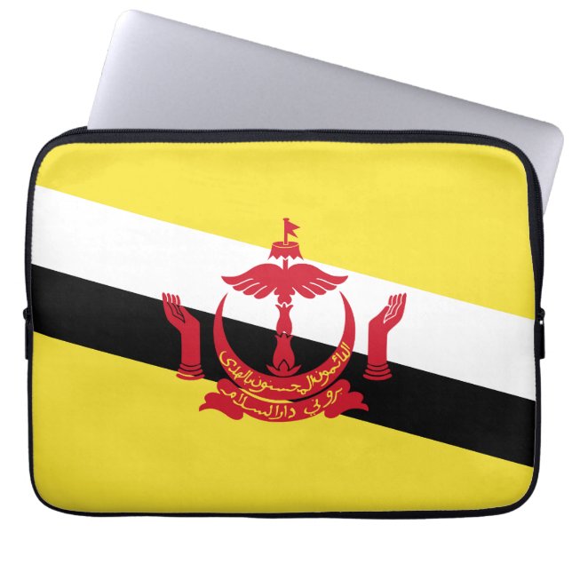 Funda Para Portátil Bandera de Brunei (Frente)