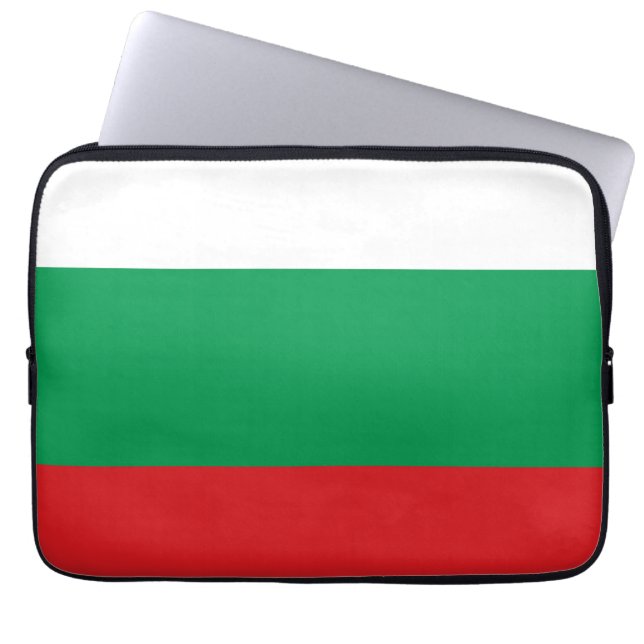 Funda Para Portátil Bandera de Bulgaria (Frente)