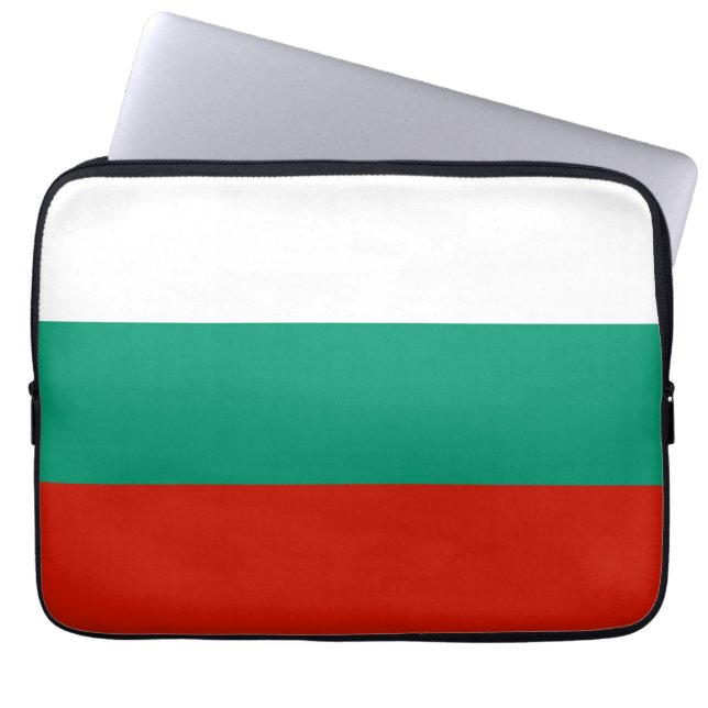 Funda Para Portátil Bandera de Bulgaria (Frente)