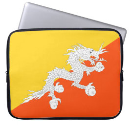 Funda Para Portátil Bandera de Bután (Bután) (dragón trueno)