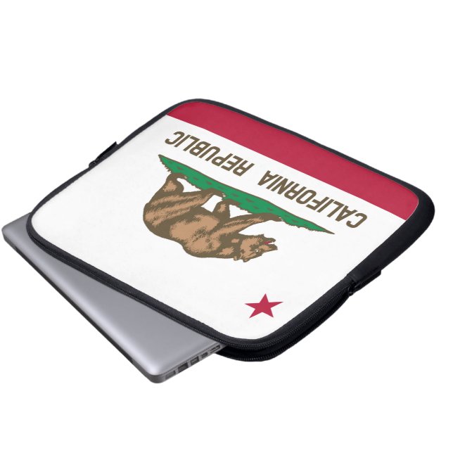 Funda Para Portátil Bandera de California (Inferior anverso)