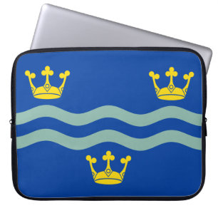 Funda Para Portátil Bandera de Cambridgeshire (condado del Reino Unido