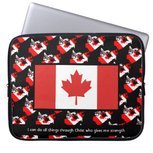Funda Para Portátil BANDERA DE CANADÁ personalizada