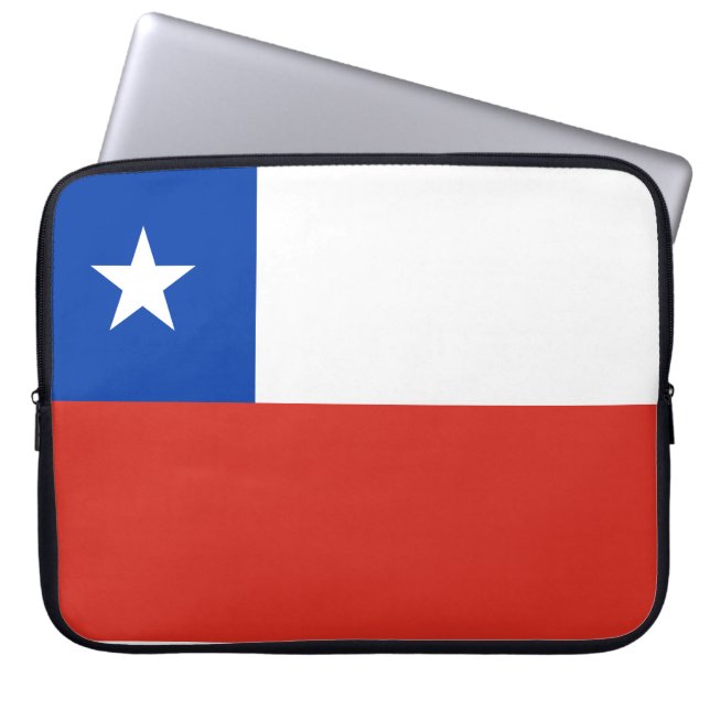 Funda Para Portátil Bandera de Chile (Frente)
