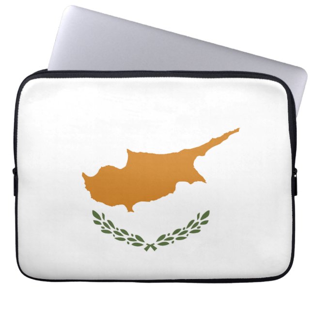 Funda Para Portátil Bandera de Chipre (Frente)