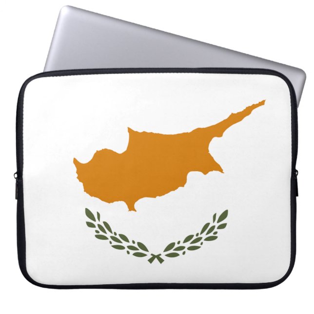 Funda Para Portátil Bandera de Chipre (Frente)