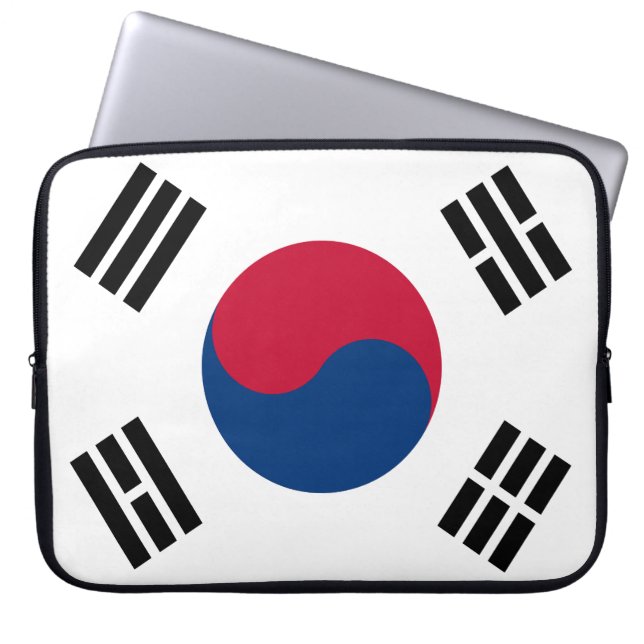 Funda Para Portátil Bandera de Corea del Sur (Frente)
