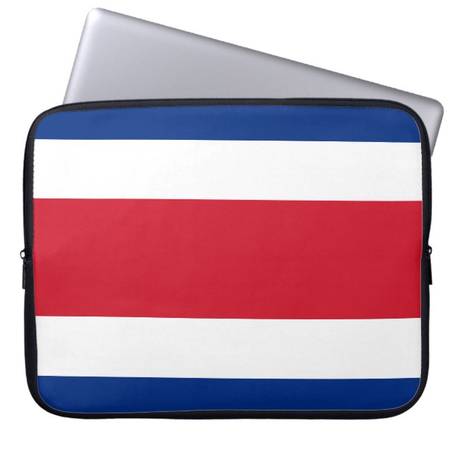 Funda Para Portátil Bandera de Costa Rica (Frente)