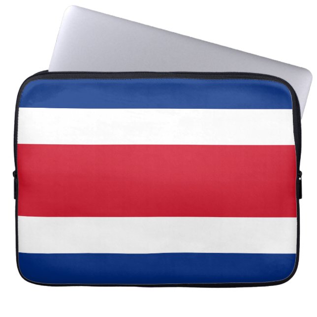Funda Para Portátil Bandera de Costa Rica (Frente)