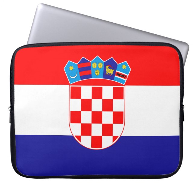 Funda Para Portátil Bandera de Croacia (Frente)