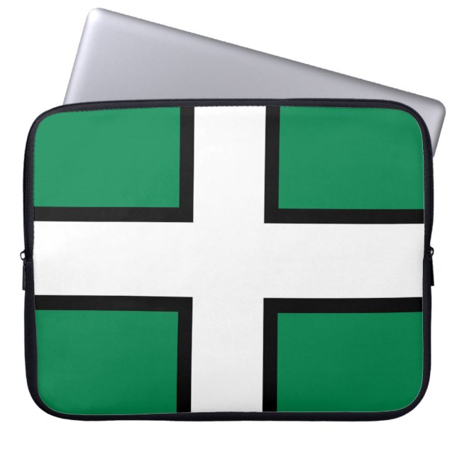 Funda Para Portátil Bandera de Devon (condado del Reino Unido) (Frente)