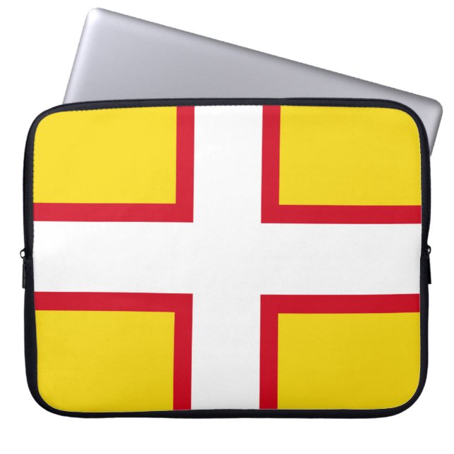 Funda Para Portátil Bandera de Dorset (condado del Reino Unido) (Frente)