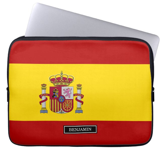 Funda Para Portátil Bandera de España (Frente)
