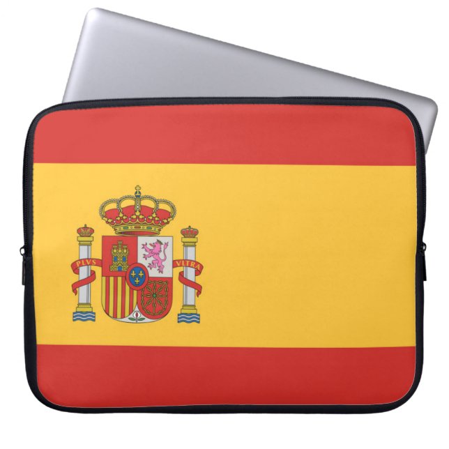 Funda Para Portátil Bandera de España (Frente)