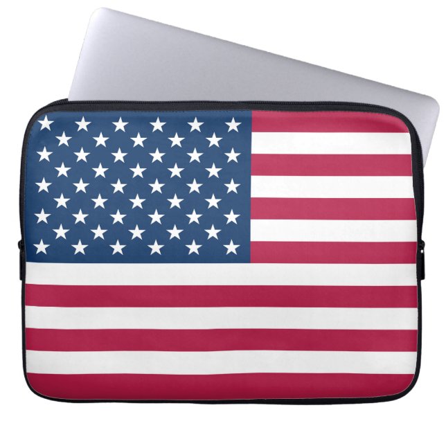 Funda Para Portátil Bandera de Estados Unidos (Frente)