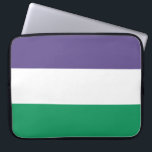 Funda Para Portátil Bandera de fragmento<br><div class="desc">Este diseño presenta la bandera del movimiento sufragista, que en el siglo XX luchó por el derecho al voto en las elecciones públicas, conocidas como sufragio femenino. El término "sufragista" fue acuñado primero para menospreciar el movimiento, pero las mujeres involucradas pronto aceptaron y adoptaron el nuevo nombre como señal de...</div>