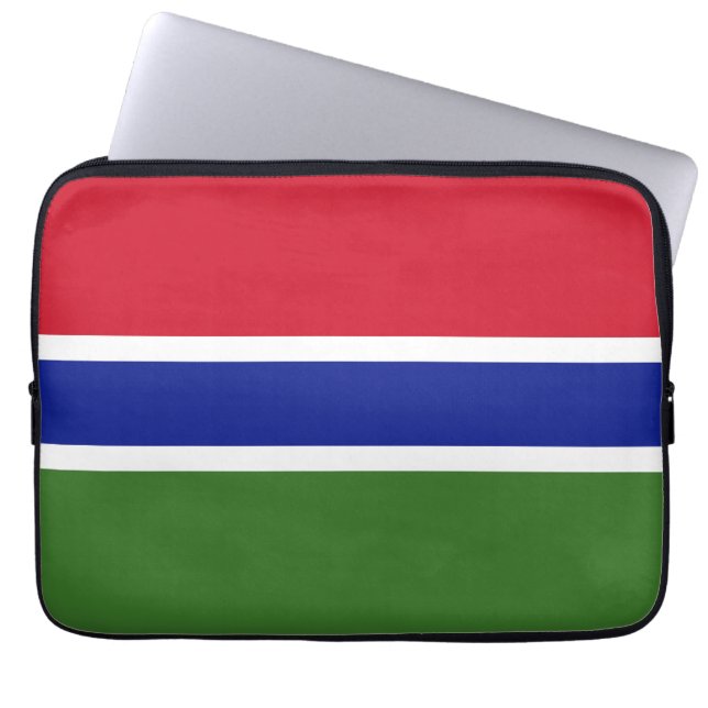 Funda Para Portátil Bandera de Gambia (Frente)