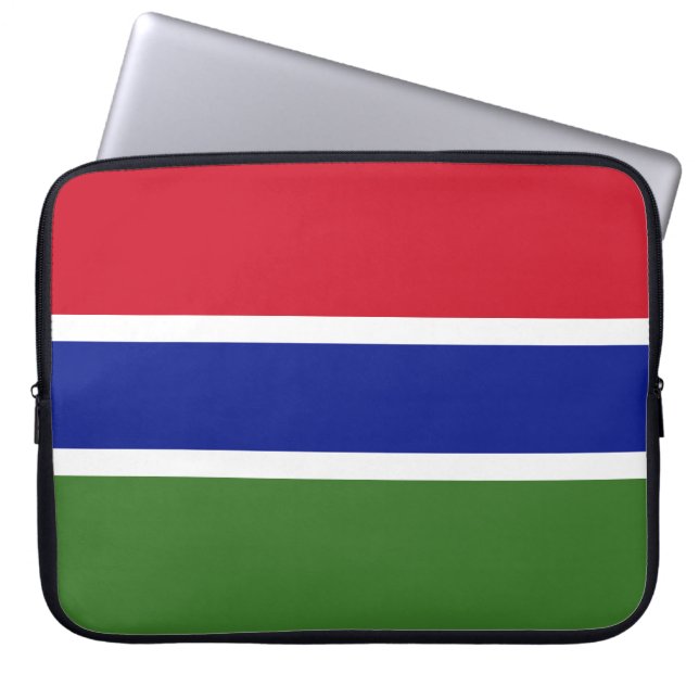 Funda Para Portátil Bandera de Gambia (Frente)