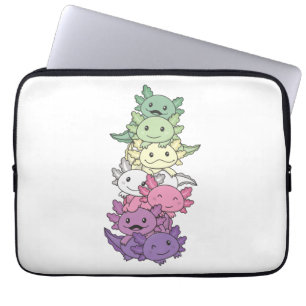 Funda Para Portátil Bandera de Género Orgullo Lgbtq Axolotl