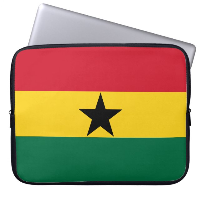 Funda Para Portátil Bandera de Ghana (Frente)