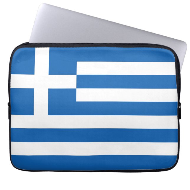 Funda Para Portátil Bandera de Grecia (Frente)