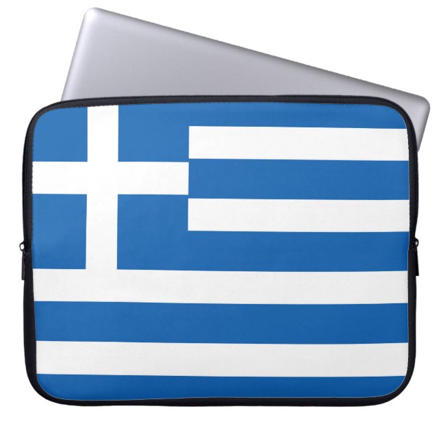 Funda Para Portátil Bandera de Grecia (Frente)