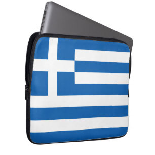 Funda Para Portátil Bandera de Grecia Mangas de laptops Neoprene