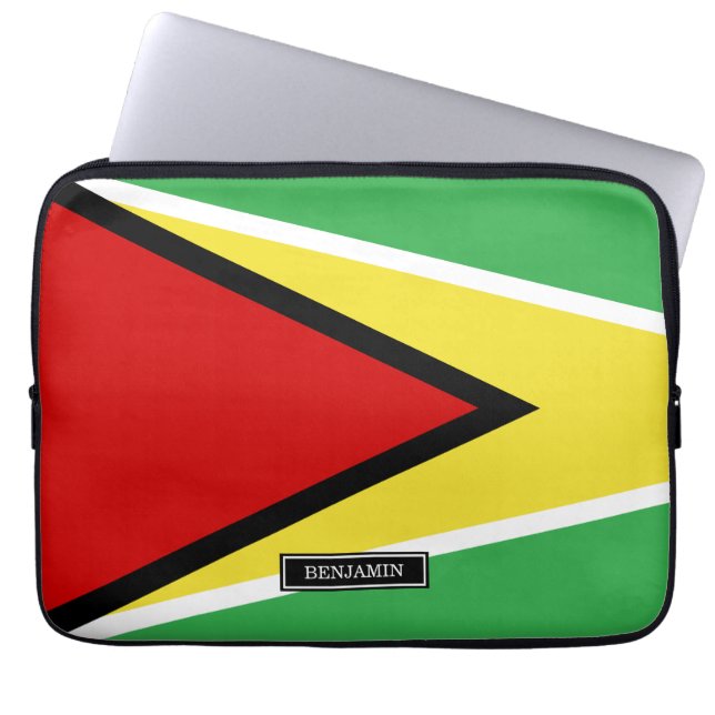 Funda Para Portátil Bandera de Guyana (Frente)