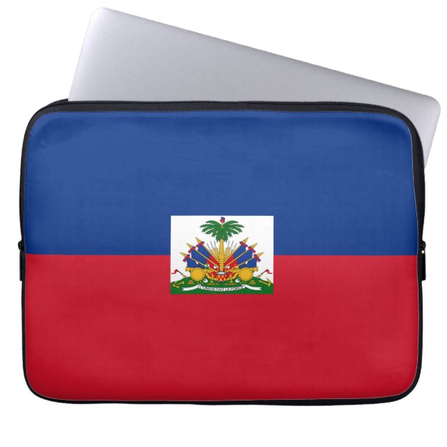 Funda Para Portátil Bandera de Haití (Frente)