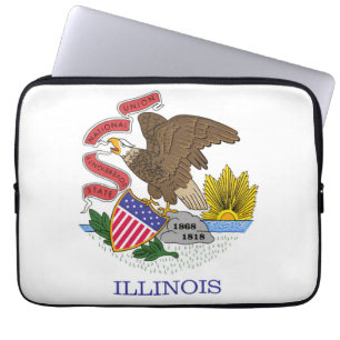 Funda Para Portátil Bandera de Illinois