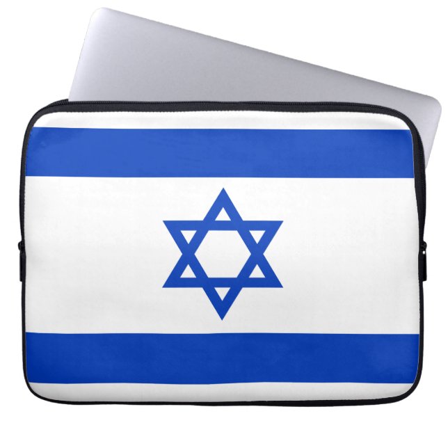 Funda Para Portátil Bandera de Israel (Frente)