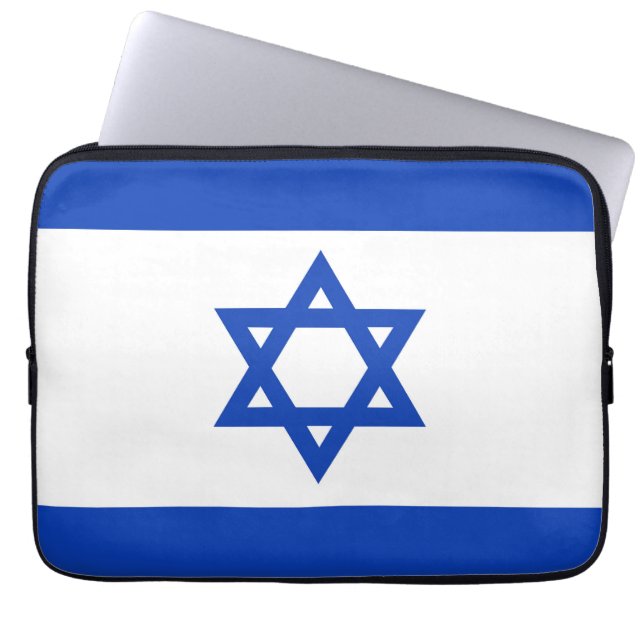 Funda Para Portátil Bandera de Israel (Frente)