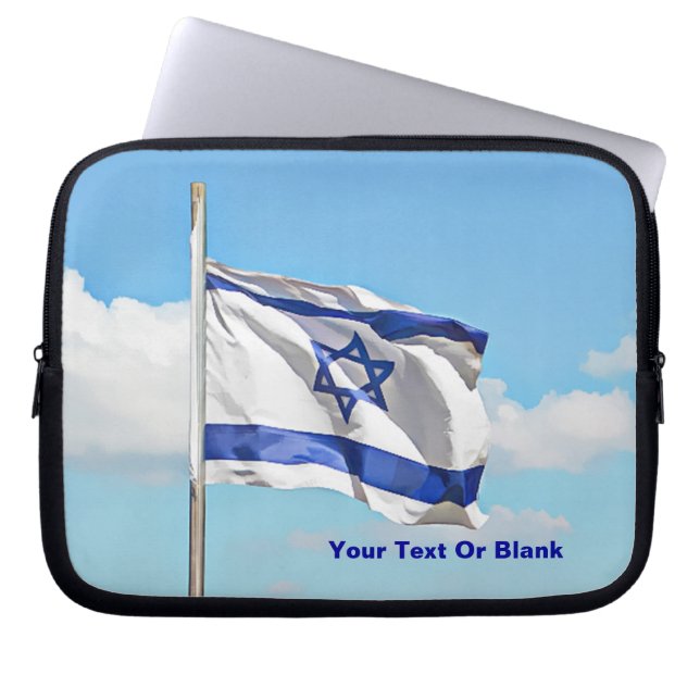 Funda Para Portátil Bandera De Israel (Frente)