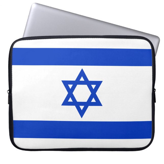 Funda Para Portátil Bandera de Israel (Frente)
