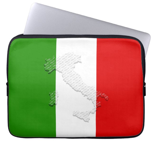 Funda Para Portátil Bandera de Italia (Frente)