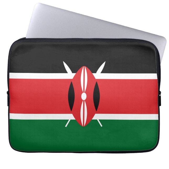 Funda Para Portátil Bandera de Kenia (Frente)