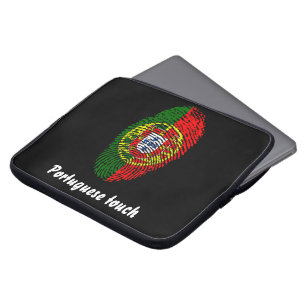 Funda Para Portátil Bandera de la huella dactilar del tacto del