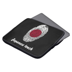 Funda Para Portátil Bandera de la huella dactilar del tacto del