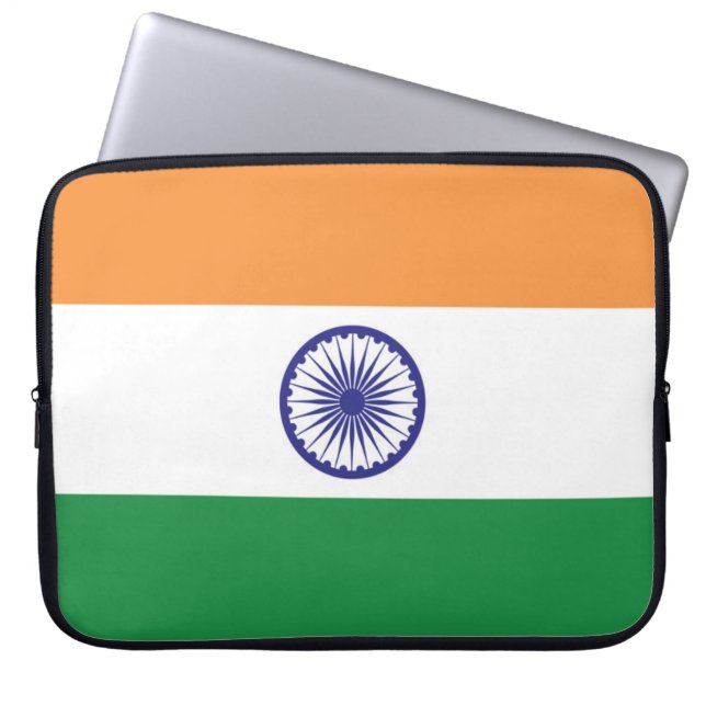 Funda Para Portátil Bandera de la India (Frente)