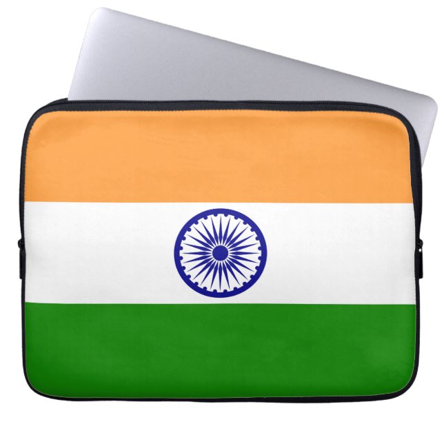 Funda Para Portátil Bandera de la India (Frente)