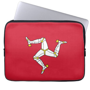 Funda Para Portátil Bandera de la Isla de Man